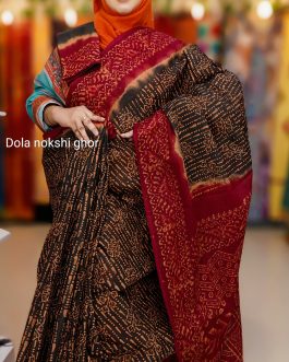 EXCLUSIVE VEGETABLE BATIK SAREE