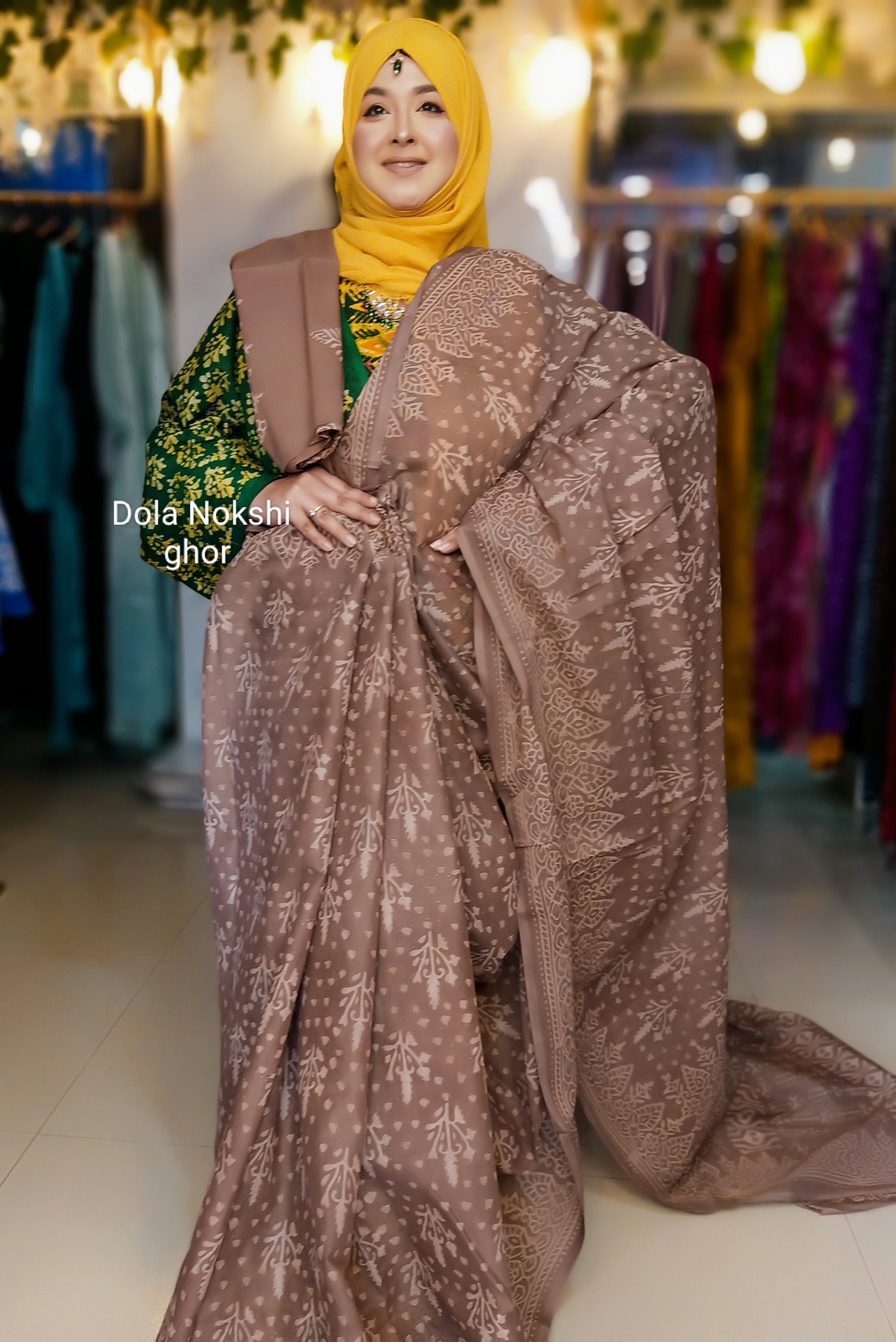 EXCLUSIVE VEGETABLE BATIK SAREE