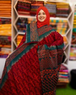 EXCLUSIVE VEGETABLE BATIK SAREE